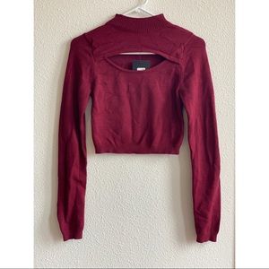 NWT Fashion Nova Crop Cut Out Sweater! 😍